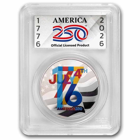 1 oz Silver Round - America250 Colorized (TEP)