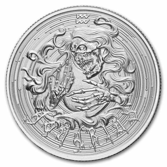 1 oz Silver Round - Aquarius (Zombie Zodiacs)