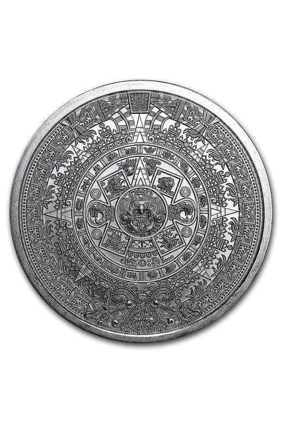 1 oz Silver Round - Aztec Calendar