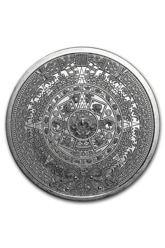 1 oz Silver Round - Aztec Calendar
