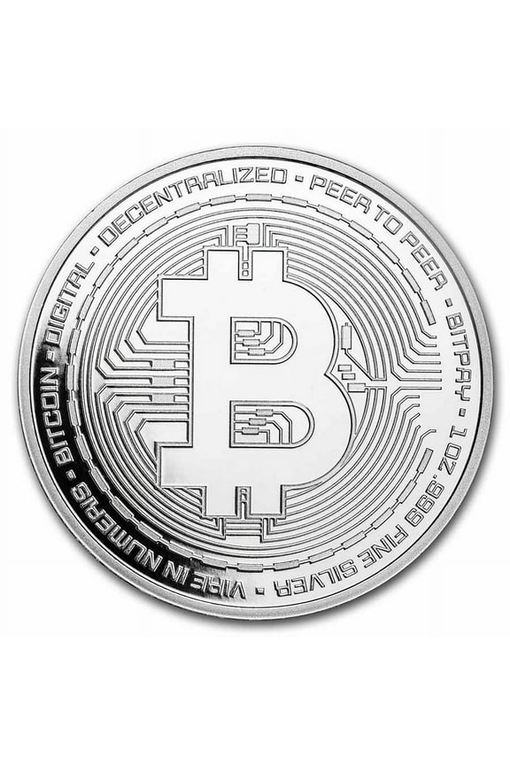 1 oz Silver Round - Bitcoin