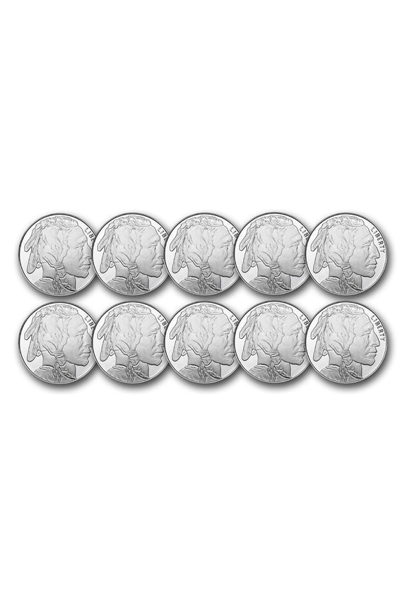 1 oz Silver Round - Buffalo (Lot of 10)