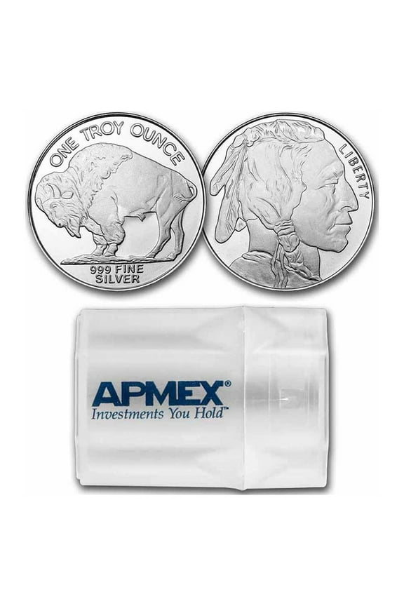 1 oz Silver Round - Buffalo (Tube of 20)