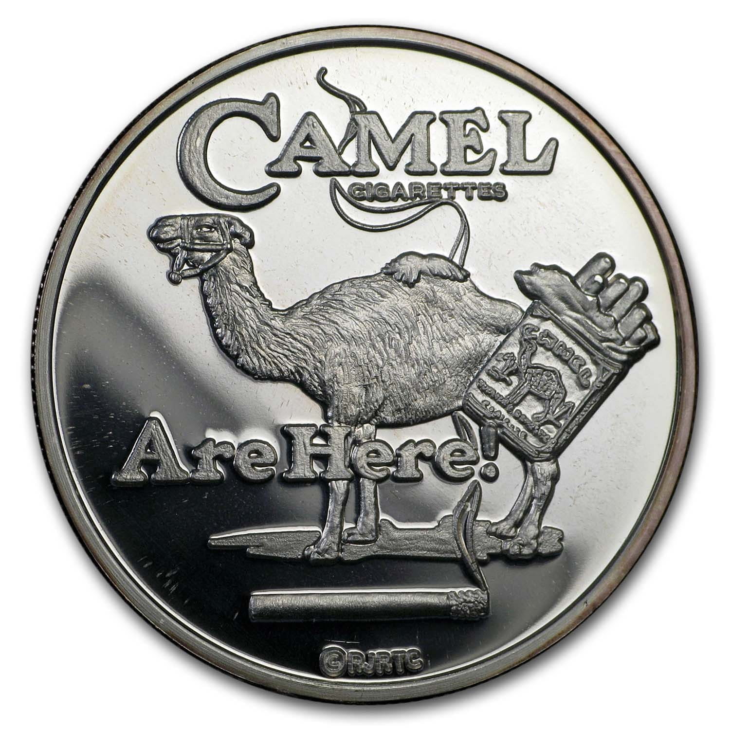 1 oz Silver Round - CAMEL Cigarettes Mascot (Random Motif)