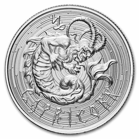 1 oz Silver Round - Capricorn (Zombie Zodiacs)