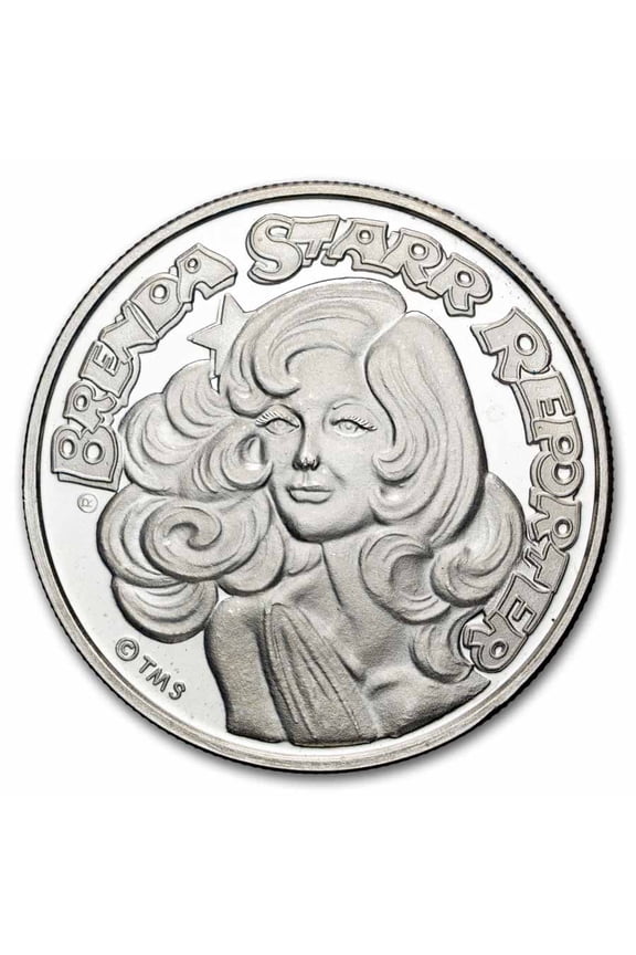 1 oz Silver Round - Cartoon Celebrities (Brenda Starr Reporter)