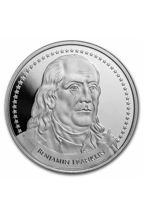 1 oz Silver Round - Founders of Liberty: Franklin | Free Speech