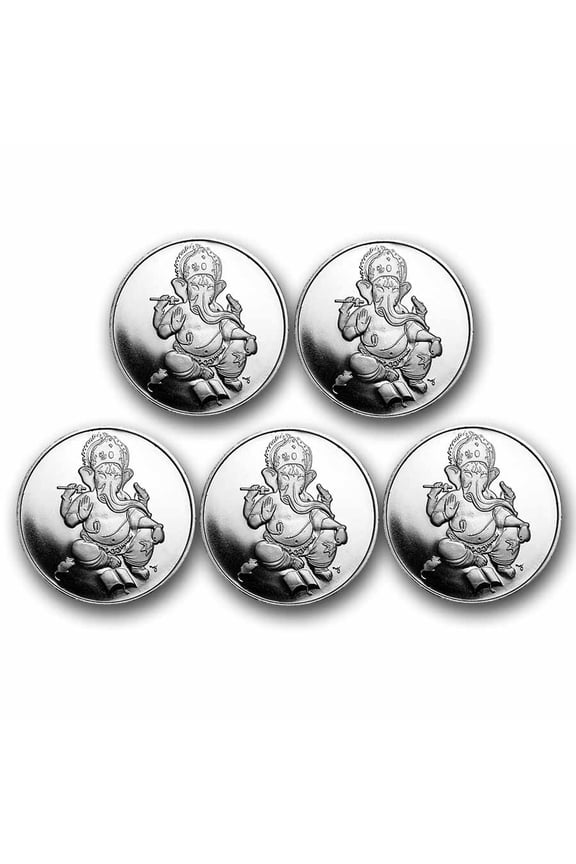 1 oz Silver Round - Ganesha - Lot of 5