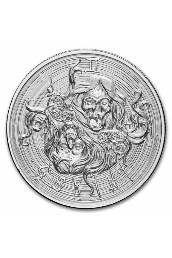 1 oz Silver Round - Gemini (Zombie Zodiacs)
