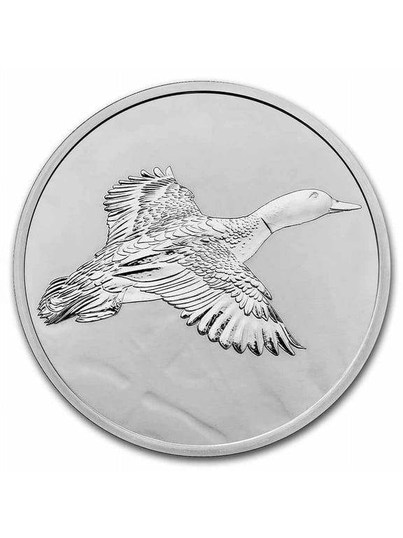 1 oz Silver Round - Gun & Rod (Duck)
