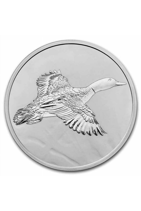 1 oz Silver Round - Gun & Rod (Duck)
