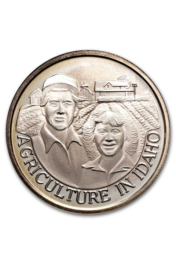 1 oz Silver Round - Idaho (Random Motif)
