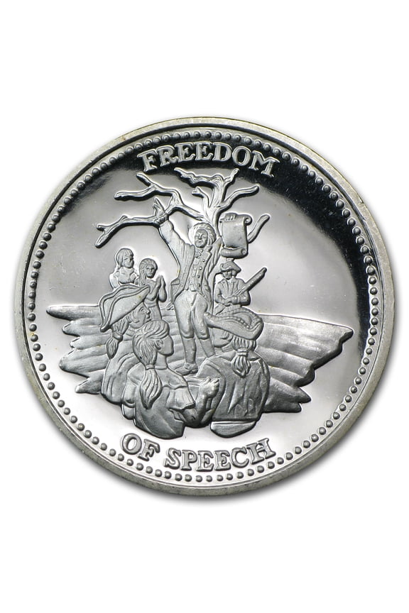 1 oz Silver Round - Johnson Matthey (Freedom of Speech)