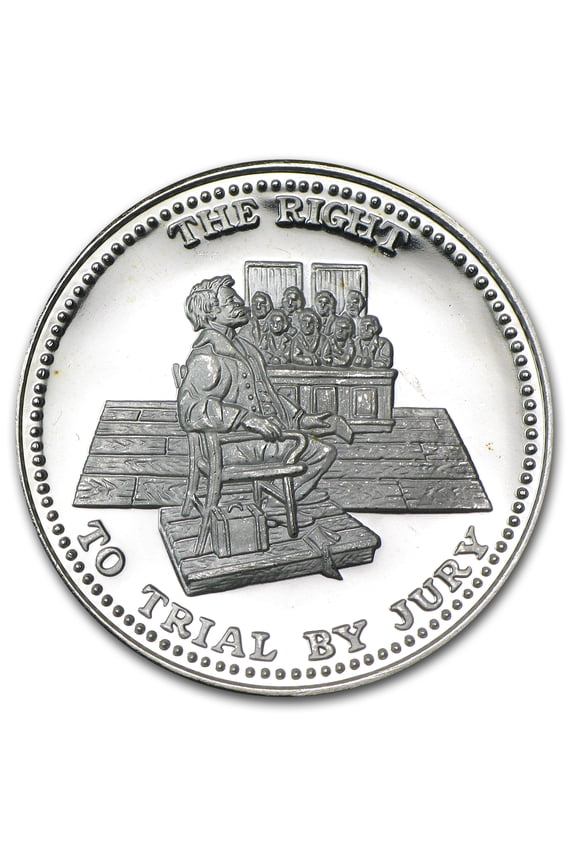 1 oz Silver Round - Johnson Matthey (Right to Trial by Jury)