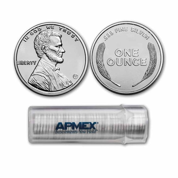 1 oz Silver Round - Lincoln Penny - Tube of 20