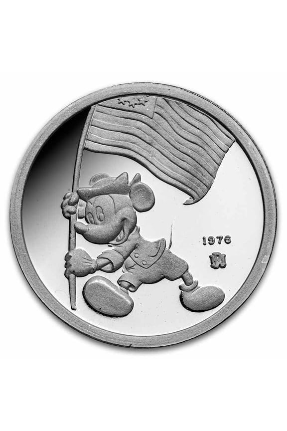 1 oz Silver Round - Mickey Mouse 60 Years Ambassador of Peace