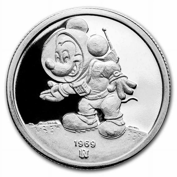 1 oz Silver Round - Mickey Mouse 60 Years Mouse of All Trades