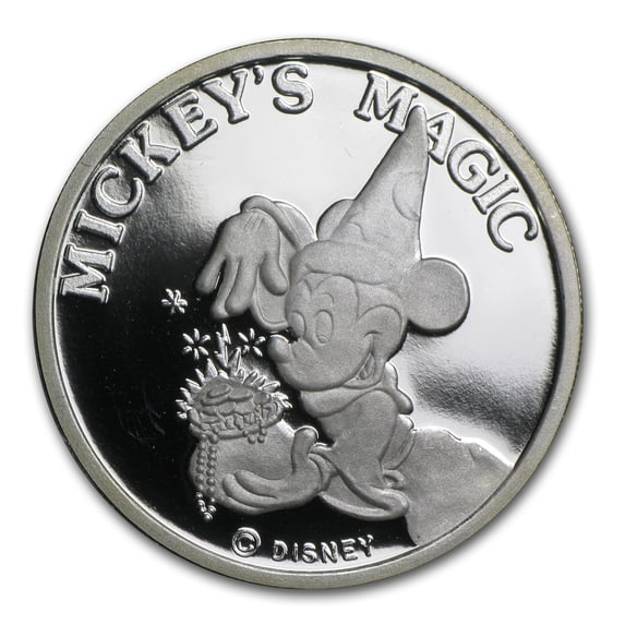 1 oz Silver Round - Mickey's Magic (w/Box & COA)