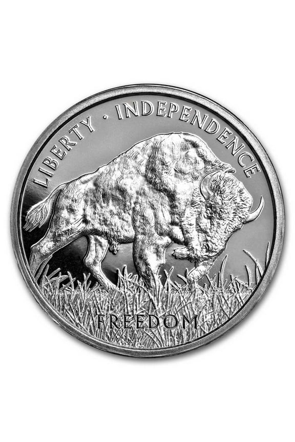 1 oz Silver Round - PAMP Buffalo