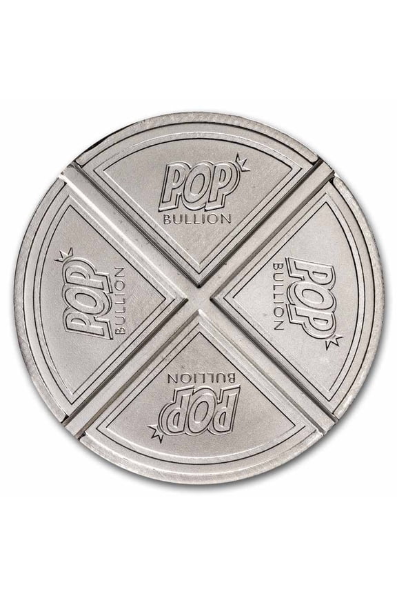 1 oz Silver Round - POP Bullion - Divisible Quarter Pieces