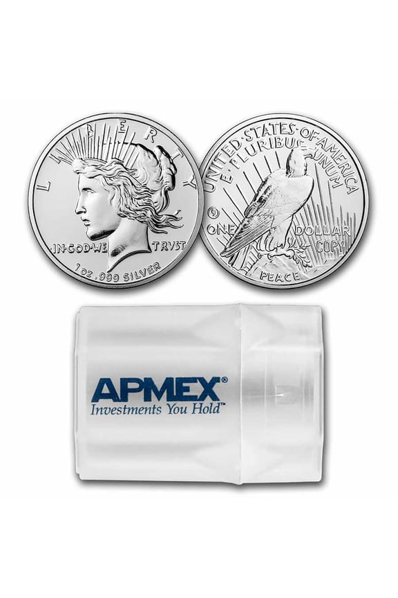 1 oz Silver Round - Peace Dollar (20-Count Tube)