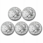 1 oz Silver Round - Peace Dollar Lot of 5