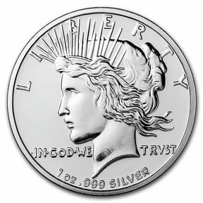1 oz Silver Round - Peace Dollar