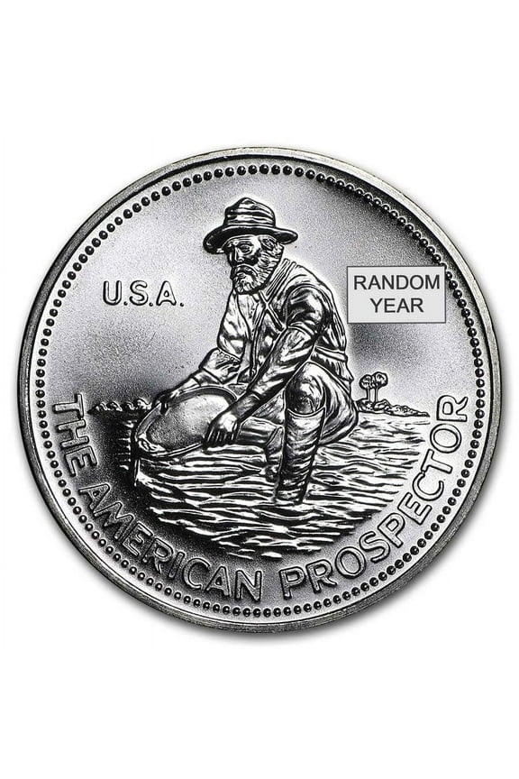1 oz Silver Round - Prospector (Random Year)