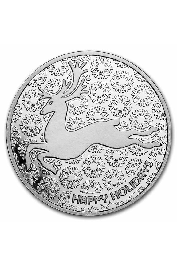 1 oz Silver Round - Reindeer