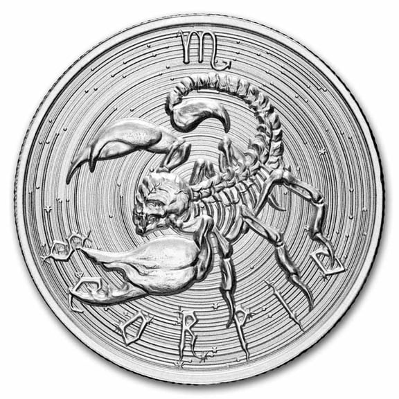 1 oz Silver Round - Scorpio (Zombie Zodiacs)