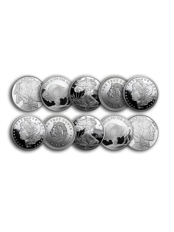 Collectible 1 oz Silver Round - Secondary Market (Lot of 10) - Walmart