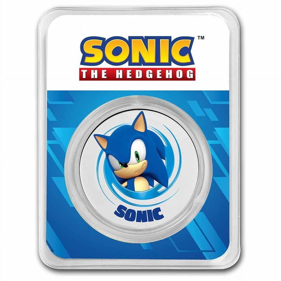 1 oz Silver Round Sonic Colorized (with TEP)