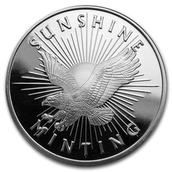 1 oz Silver Round - Sunshine Mint (Mint Mark SI)