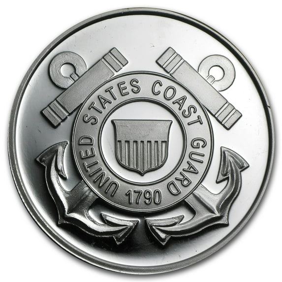 1 oz Silver Round - U.S. Coast Guard