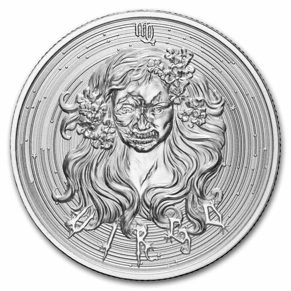 1 oz Silver Round - Virgo (Zombie Zodiacs)