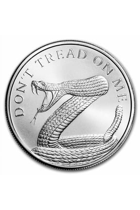 1 oz Silver Shield Round - Don't Tread On Me Snake (Random Year)