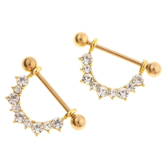 1 paar Bar Steel Barbell Body Jewelry 1.6mm Gauge