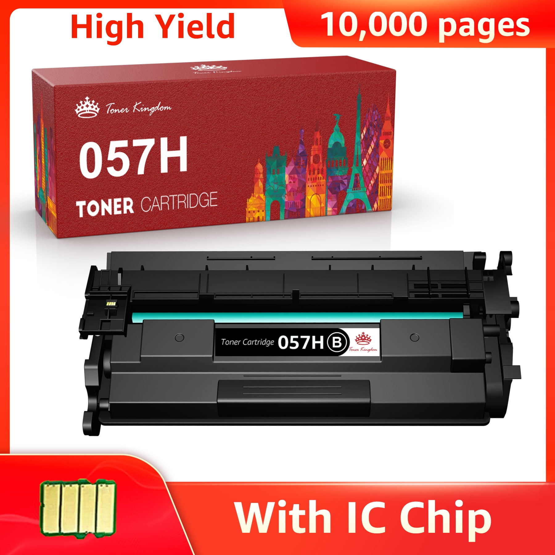  CHENPHON Compatible 057H Toner Cartridge Replacement for Canon  057H 057 Toner 10,000 High Yield for imageCLASS MF445dw MF448dw MF449dw  MF455dw LBP226dw LBP227dw LBP228dw LBP236dw Printer 1-Pack Black : Office  Products