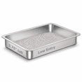 thumbnail image 1 of 1 pack-15.75''Lx 11.81'' W x2.76'' H Low Entry Stainless Steel Cat Litter Box for Kittens Small Pets, 1 of 7