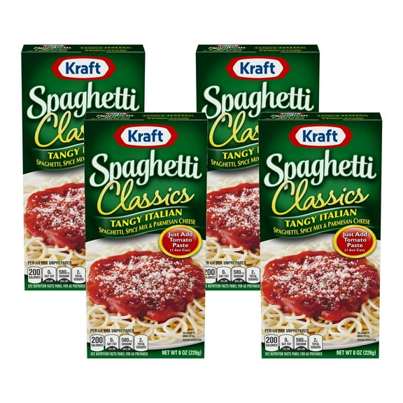 (1 pack) (2-Pack) Kraft Spaghetti Classics, Tangy Italian, 8 oz