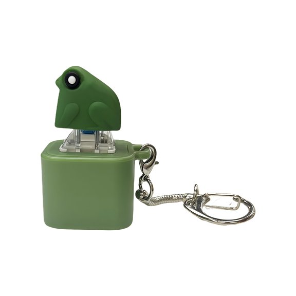 （1 pack）Animal Croaking -Fun Rechargeable Keychain with Colorful Lights, Stress Reliever
