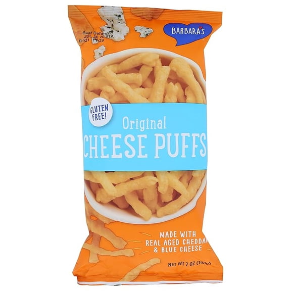 (1 pack) Barbara's Bakery, Original Cheese Puffs, 7 oz