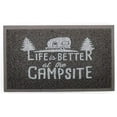 thumbnail image 1 of 1 pack-Camco 53200 Life Is Better At The Campsite Outdoor/Indoor Welcome Mat - 29" x 17-1/4" - Gray, 1 of 1