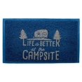 thumbnail image 1 of 1 pack-Camco 53201 Life Is Better At The Campsite Outdoor/Indoor Welcome Mat - 29" x 17-1/4" - Blue, 1 of 1