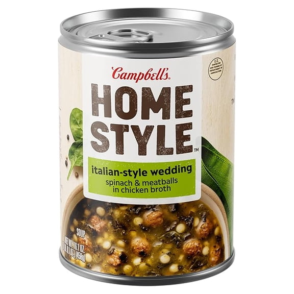 (1 pack) Campbell's Homestyle Italian Wedding Soup, 16.1 oz Can