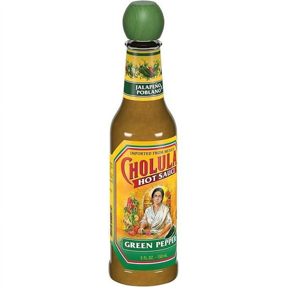 (1 pack) Cholula Green Pepper Hot Sauce, 5 fl oz