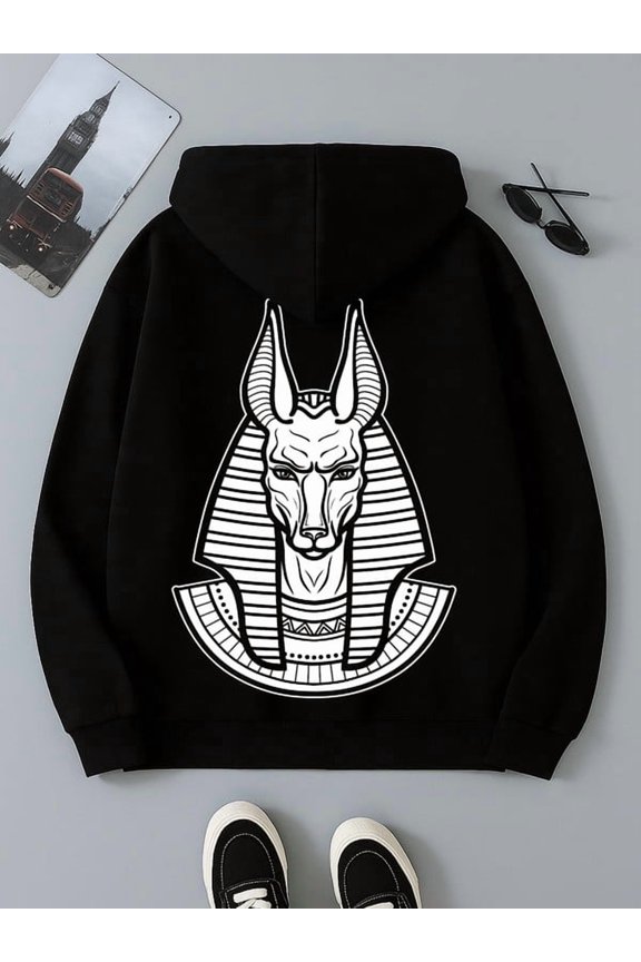 1 pack Christianity sweatshirts funny hoodies for men long sleeve black For Winter Casual Daily Wear Hooded Design, Comfortable Pullover pamuk christianity elegant graphic high quality streetwear fun