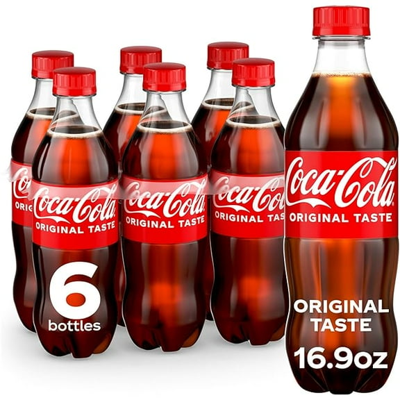 (1 pack) Coca-Cola, 16.9 fl oz, 6 Pack