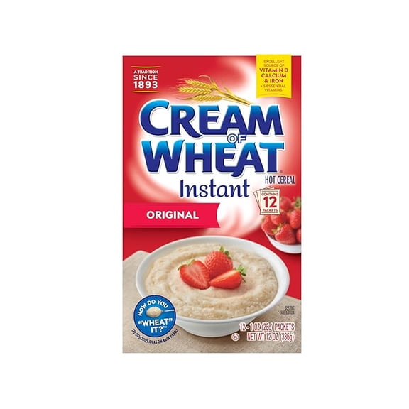 (1 pack) Cream of Wheat Instant Hot Cereal, Original, 1 Ounce, 12 Packets