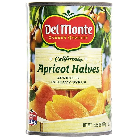 (1 pack) Del Monte Apricot Halves In Heavy Syrup, 15.25 Oz